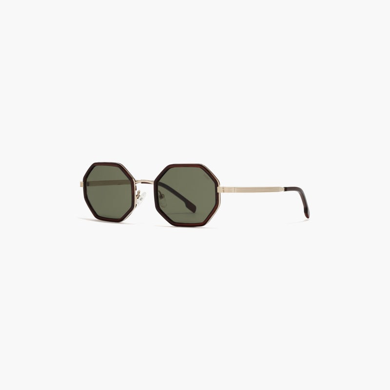 Blackout Geometric Green Sunglasses for Women - Image 1